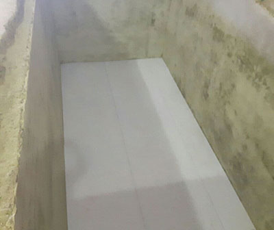 اجرای پوشش مخازن بتنی
