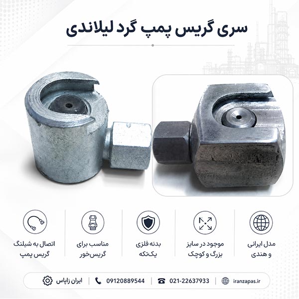 کوپلر فلزی شیلنگ گریس پمپ برای روان‌کاری ماشین‌آلات صنعتی