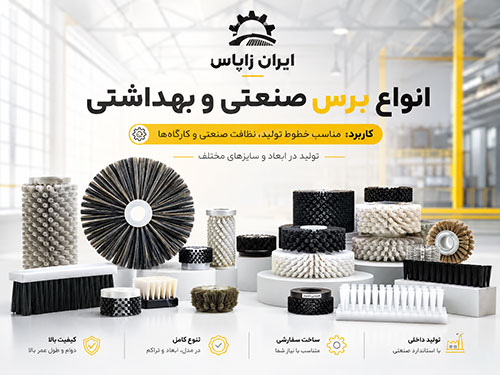 انواع برس صنعتی و بهداشتی سفارشی ایران زاپاس