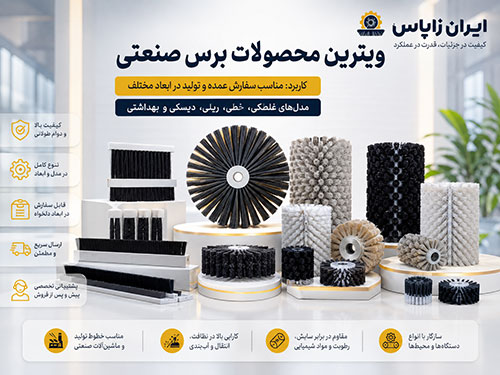 تولید برس بهداشتی برای صنایع غذایی و مراکز خدماتی
