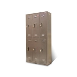 کمد 6 درب فلزی طوسی