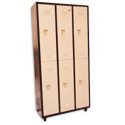 کمد 6 درب فلزی کرم مشکی
